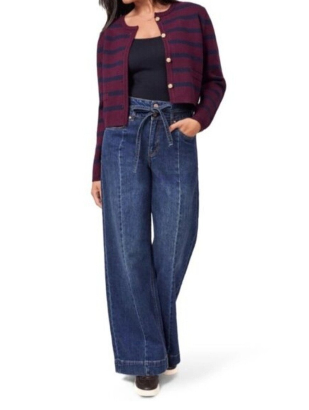 SCOTCH & SODA WIDE-LEG HIGH-RISE TIE WAIST JEANS. SIZE 29. HIGH TIMES. NO BELT..